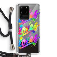 Loves: Samsung Galaxy S20 Ultra Transparant Hoesje met koord
