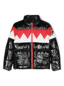 sprayground kid veste matelassée à design colour block - Noir