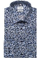 OLYMP Tendenz Modern Fit Overhemd blauw/wit, Motief - thumbnail