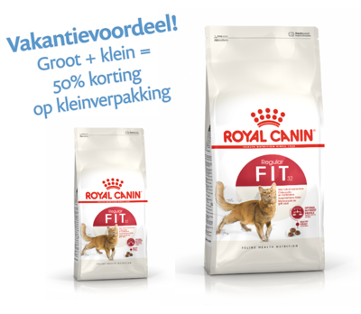 Royal Canin Fit 32 kattenvoer 10kg + 4kg vakantiebundel