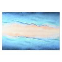 Schilderij Home ESPRIT Blauw Beige Bedrukt 150 x 0,4 x 100 cm