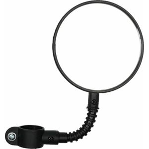 Benson Fietsspiegel - D8 cm - flexibel - met reflector - zwart - rond