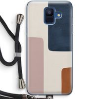 Geo #5: Samsung Galaxy A6 (2018) Transparant Hoesje met koord