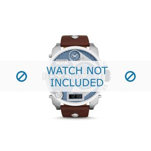 Horlogeband Diesel DZ7322 Leder Bruin 28mm