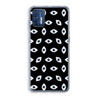 Eyes pattern: Motorola Moto G9 Plus Transparant Hoesje