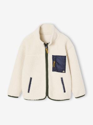 Sherpa vestje voor jongens karamel