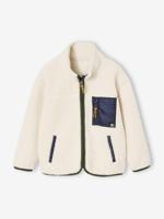 Sherpa vestje voor jongens karamel