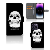 Telefoonhoesje met Naam iPhone 15 Pro Max Skull Eyes