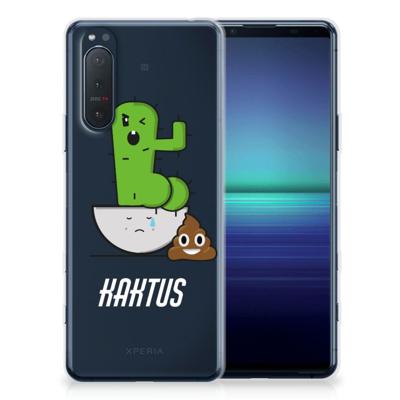 Sony Xperia 5II Telefoonhoesje met Naam Cactus Poo