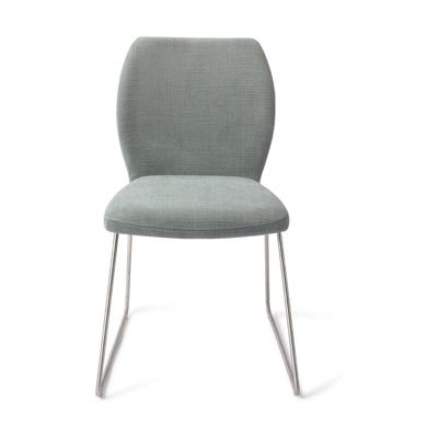 Jesper Home Ikata eetkamerstoel Breezy Blue slide steel