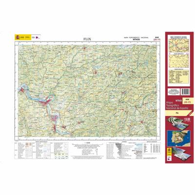 Topografische kaart 444 MT50 Flix | CNIG - Instituto Geográfico Nacional1