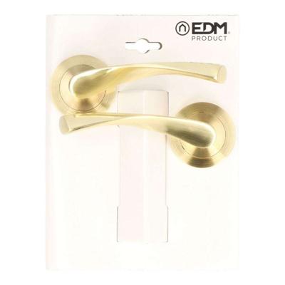 Handgrepen EDM 86031 707 Aluminium Ø 6,5 x 12 cm Blik Gouden