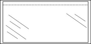 Paklijstenvelop Quantore zelfklevend blanco 225x122mm 1000st