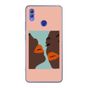 Orange lips: Honor Note 10 Transparant Hoesje