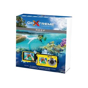GoXtreme Reef Yellow Digitale camera 24 Mpix Geel Full-HD video-opname, Waterdicht tot 3 m, Onderwatercamera, Schokbestendig, Met ingebouwde flitser