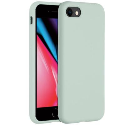 Accezz Liquid Silicone voor Apple iPhone SE (2022 / 2020) / 8 / 7 Telefoonhoesje Blauw