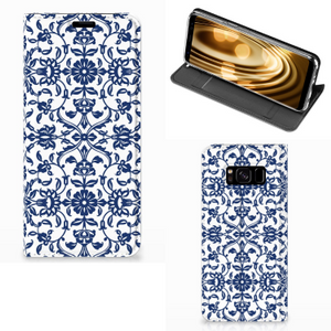 Samsung Galaxy S8 Smart Cover Flower Blue