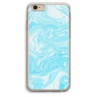 Waterverf blauw: iPhone 6 Plus / 6S Plus Transparant Hoesje