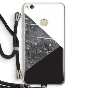 Combinatie marmer: Huawei Ascend P8 Lite (2017) Transparant Hoesje met koord