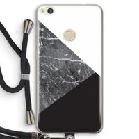 Combinatie marmer: Huawei Ascend P8 Lite (2017) Transparant Hoesje met koord