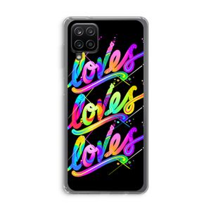Loves: Samsung Galaxy A12 Transparant Hoesje