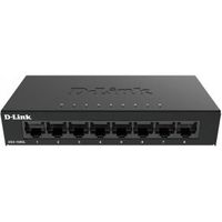 D-Link DGS-108GL Unmanaged Gigabit Ethernet (10/100/1000) Zwart - thumbnail