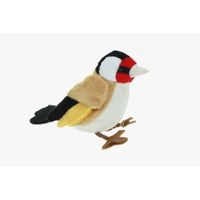 Pluche zangvogel putter knuffel 12 cm - thumbnail