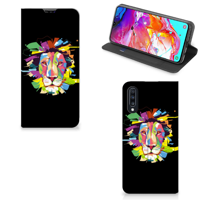 Samsung Galaxy A70 Magnet Case Lion Color