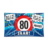 Gevelvlag 80 jaar 90 x 150cm - thumbnail