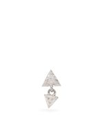 MARIA TASH puce d'oreille Triangle en or blanc 18ct pavé de diamants - Argent - thumbnail