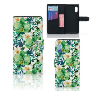 Samsung Xcover Pro Hoesje Orchidee Groen