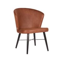 Label51 Fauteuil Wave - Cognac - Microfiber - thumbnail