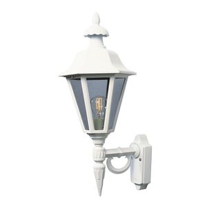 Wandlamp Pallas zeskant wit buitenlamp Konstsmide 481-250 staand