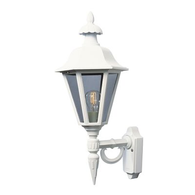 Wandlamp Pallas zeskant wit buitenlamp Konstsmide 481-250 staand