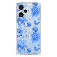 Case voor Xiaomi Poco F5 Flowers Blue