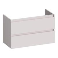 Brauer Joy - Onderkast Ondiep - 80 cm - met 2 Softclose Lades Greeploos en 1 Sifon Uitsparing - Mat Zand