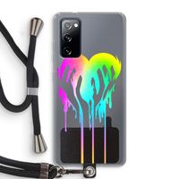 Hold My Heart: Samsung Galaxy S20 FE / S20 FE 5G Transparant Hoesje met koord Hold My Heart: Samsung Galaxy S20 FE / S20 FE 5G Transparant Hoesje met koord