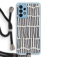 Moroccan stripes: Samsung Galaxy A52 Transparant Hoesje met koord