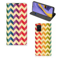 Samsung Galaxy A51 Hoesje met Magneet Zigzag Multi Color