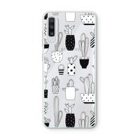 Cactusmotief: Samsung Galaxy A70 Transparant Hoesje