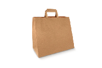 Papieren tassen Groot kraft 32+16x27cm gerecycled