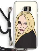 Mary Kate: Samsung Galaxy S7 Edge Transparant Hoesje met koord