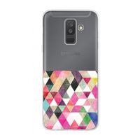 Gekleurde driehoekjes: Samsung Galaxy A6 Plus (2018) Transparant Hoesje