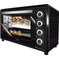 MPM - Vrijstaande Elektrische Oven met Accessoires - 45 Liter - Hete Lucht en Grill - 2000W - Zwart - thumbnail