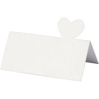 Creativ Company Naamkaarten, afm 8x8,5 cm, 120 gr, wit, 20 stuk/ 1 doos