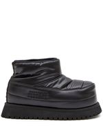 MM6 Maison Margiela bottes à logo embossé - Noir