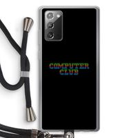 Retro: Samsung Galaxy Note 20 / Note 20 5G Transparant Hoesje met koord