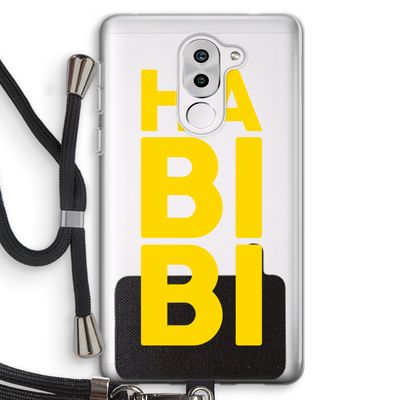 Habibi Blue: Honor 6X Transparant Hoesje met koord