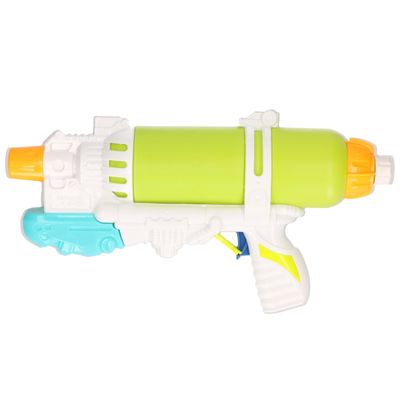 1x Waterpistolen/waterpistool groen/wit van 34 cm kinderspeelgoed