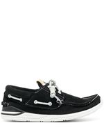 visvim chaussures bateau Hockney Folk en daim - Noir - thumbnail